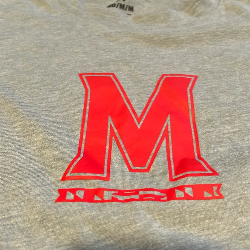 Gray long sleeve University of Maryland t-shirt